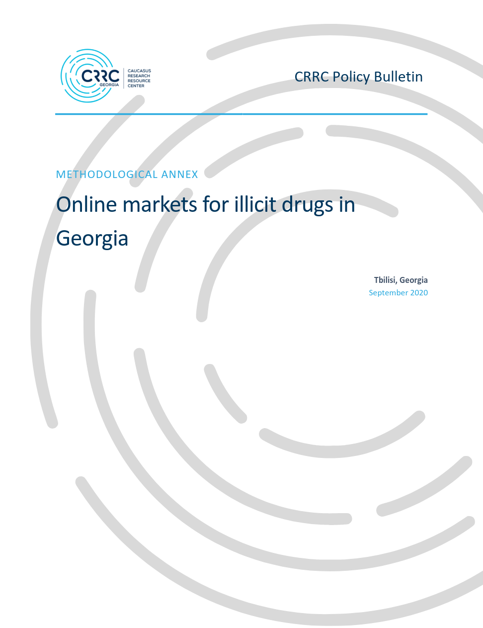 Online Markets for Illicit Drugs in Georgia - Methodological Annex