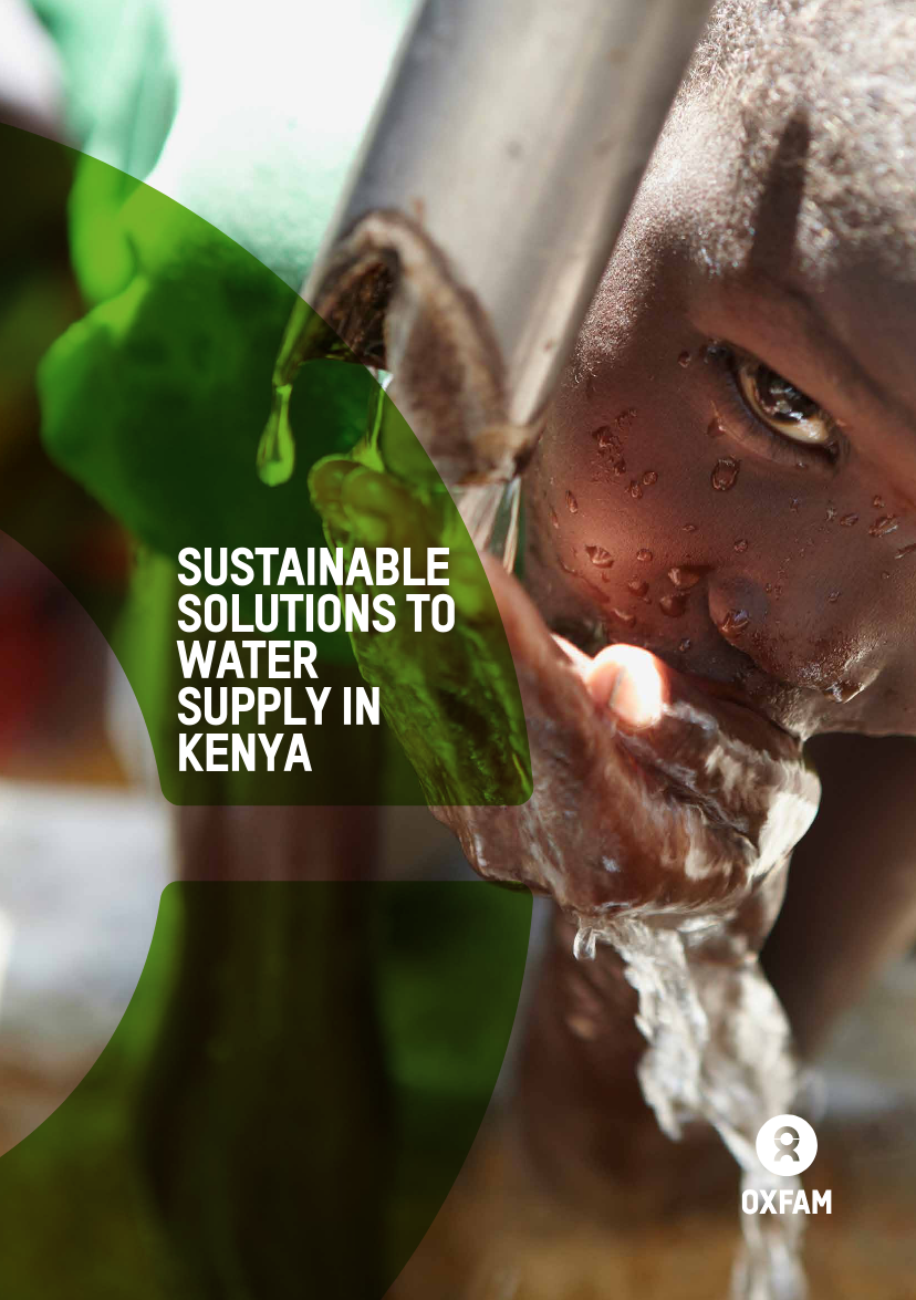 Sustainable Solutions to Water Supply in Kenya
